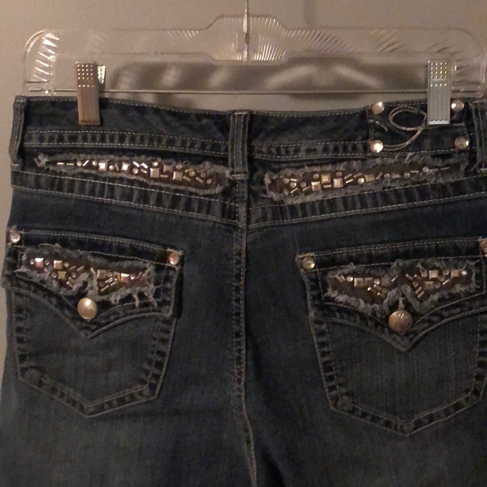 Denim embellished clam diggers - Picture 4 of 4
